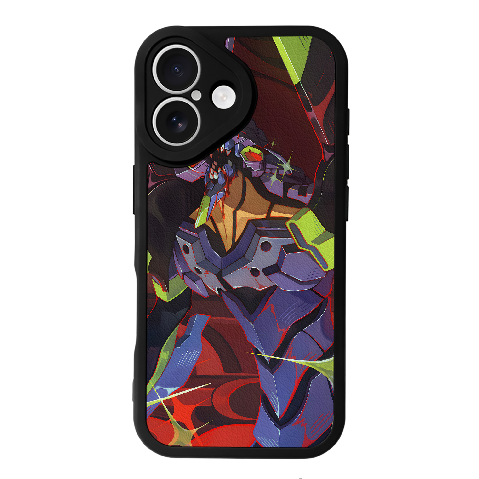 （画像用） EVA 新世紀エヴァンゲリオン 【iPhone 16シリーズ対応】シリコンスマホケース（レザー調） 材質：シリコン
